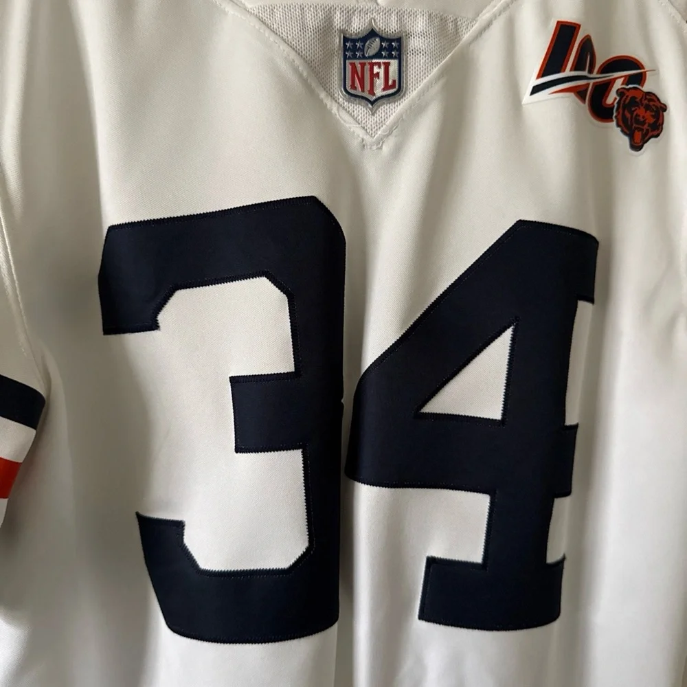 Men’s Nike Walter Payton #34 Chicago Bears Vapor Lmtd 2nd Alt Jersey Sz S - RARE - Picture 2 of 7